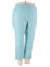Talbots Checkered-gingham Teal Casual Pants Size 20 - photo 1