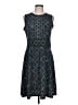 MICHAEL Michael Kors Tweed Teal Casual Dress Size L - photo 1