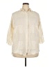 Liv Ivory 3/4 Sleeve Button-Down Shirt Size 2X - photo 1