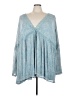 Festi Blue Long Sleeve Blouse Size 5X Plus (6) - photo 1