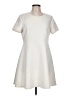Apt. 9 Solid Ivory Casual Dress Size L - photo 1