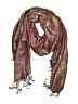 Unbranded Paisley Burgundy Pink Scarf One size - photo 1