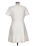 Apt. 9 Solid Ivory Casual Dress Size L - photo 2