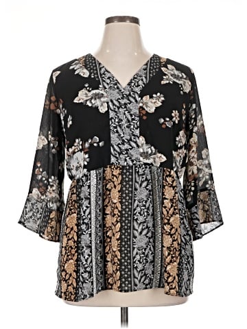 Isaac Mizrahi LIVE! 3/4 Sleeve T-Shirt (view 1)