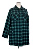 Torrid 100% Cotton Plaid Green Fleece Size 3X Plus (3) - photo 1