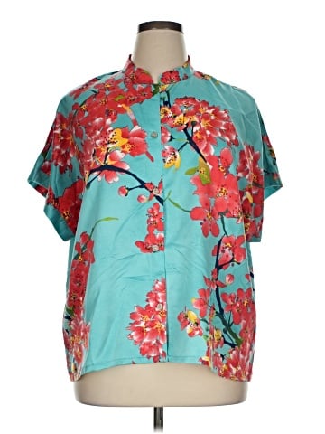Natori Short Sleeve Blouse (view 1)