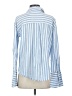 H&M Stripes Blue Long Sleeve Button-Down Shirt Size XS - photo 2
