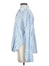 H&M Stripes Blue Long Sleeve Button-Down Shirt Size XS - photo 5