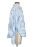 H&M Stripes Blue Long Sleeve Button-Down Shirt Size XS - photo 4