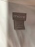 Chico's Color Block Ivory Long Sleeve Button-Down Shirt Size 1 (8/10) - photo 7