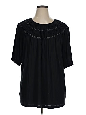 Ann Taylor LOFT Outlet Short Sleeve Blouse (view 1)