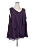 Torrid 100% Polyester Purple Sleeveless Blouse Size 4X Plus (4) - photo 1