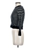 Nordstrom 100% Cashmere Stripes Black Cashmere Pullover Sweater Size M - photo 5