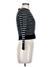 Nordstrom 100% Cashmere Stripes Black Cashmere Pullover Sweater Size M - photo 4
