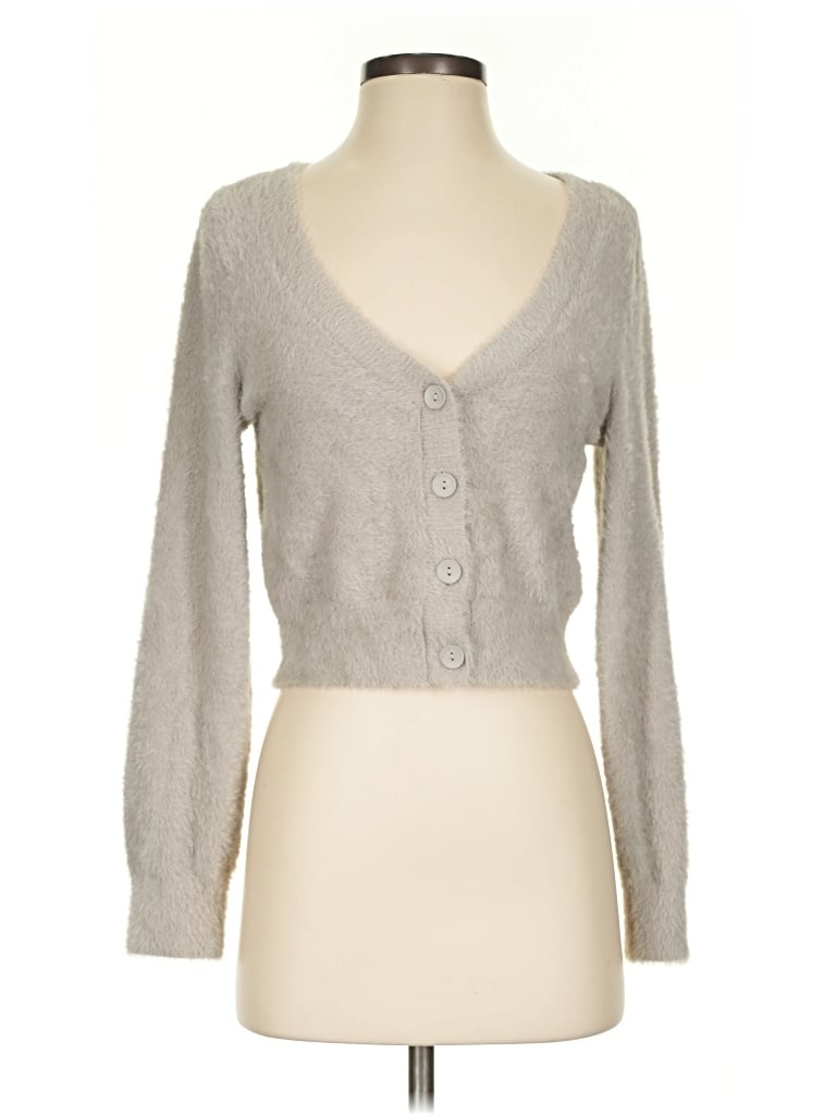 Pre-owned Aerie Cardigan Sweater In Gray