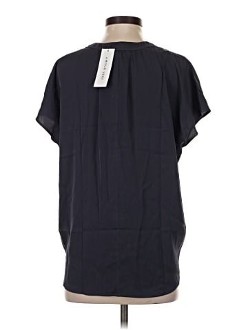 Amour Vert Short Sleeve Silk Top (view 2)