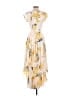 Lulus 100% Polyester Floral Yellow Casual Dress Size XXS - photo 2
