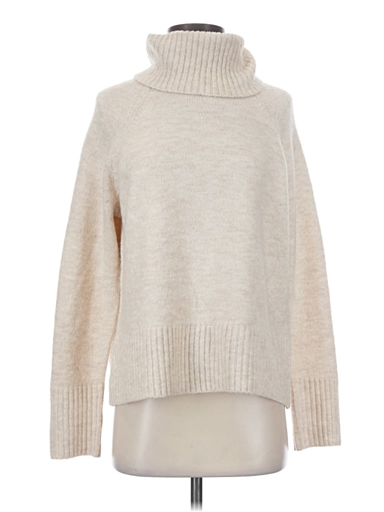 Pre-owned Lulus Turtleneck Sweater In Tan