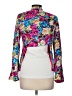 Blu Moon 100% Rayon Floral Pink Blazer Size Med (2) - photo 2