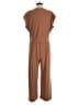 Wynne Layers Solid Brown Jumpsuit Size M - photo 2