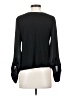 INC International Concepts 100% Polyester Black Long Sleeve Blouse Size S - photo 2