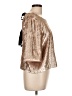 J.Crew 100% Polyester Metallic Gold 3/4 Sleeve Top Size 12 - photo 4