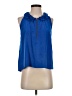 Hunter Dixon Blue Sleeveless Blouse Size 2 - photo 1