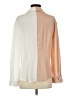 Central Park West Color Block Ivory Long Sleeve Blouse Size S - photo 2
