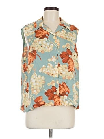 Jones New York Country Sleeveless Button-Down Shirt (view 1)