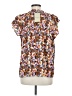 ee:some 100% Rayon Orange Short Sleeve Blouse Size M - photo 2
