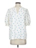 Ann Taylor 100% Polyester Polka Dots White 3/4 Sleeve Blouse Size S - photo 1