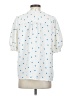 Ann Taylor 100% Polyester Polka Dots White 3/4 Sleeve Blouse Size S - photo 2