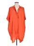Zara Solid Orange Short Sleeve Blouse Size M - photo 1