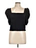 Ann Taylor LOFT Black Short Sleeve Top Size L - photo 1