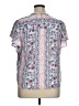 Faith and Joy 100% Polyester Blue Short Sleeve Blouse Size XL - photo 2