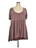 Torrid Brown Short Sleeve Blouse Size 4X Plus (4) - photo 1