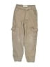 Zara 100% Cotton Tan Cargo Pants Size 6 - photo 1