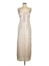 No Comment 100% Polyester Metallic Silver Cocktail Dress Size L - photo 1