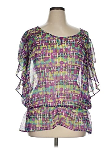 Fashion Bug Short Sleeve Blouse (view 1)