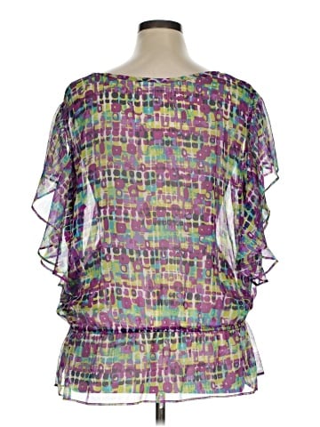 Fashion Bug Short Sleeve Blouse (view 2)
