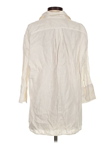Zara 3/4 Sleeve Button-Down Shirt (view 2)