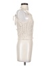 Unbranded 100% Polyester Ivory Sleeveless Top Size S - photo 4