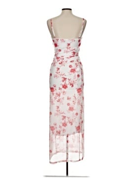 summer flower dresses Cali Maxi Dress - Elegant White Floral Summer Dress