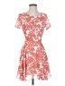 Love 100% Polyester Floral Orange Cocktail Dress Size S - photo 1