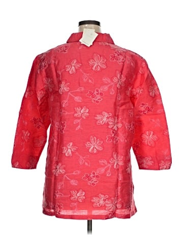 Coldwater Creek 3/4 Sleeve Silk Top (view 2)