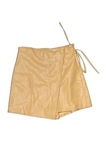 Zara Faux Leather Skirt (view 1)