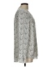 T Tahari Polka Dots Silver Long Sleeve Blouse Size L (estimated) - photo 4