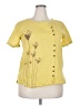 Misslook 100% Polyester Yellow Short Sleeve Blouse Size 3X - photo 1