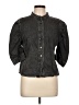 Ellison Black 3/4 Sleeve Button-Down Shirt Size L - photo 1