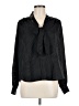 Worthington 100% Polyester Black Long Sleeve Blouse Size M - photo 1